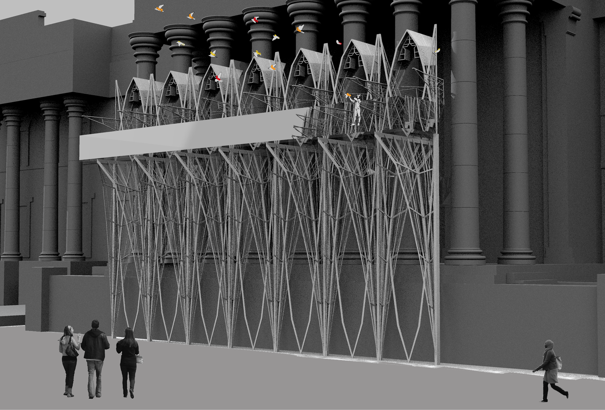 Robotic Birds Pavilion